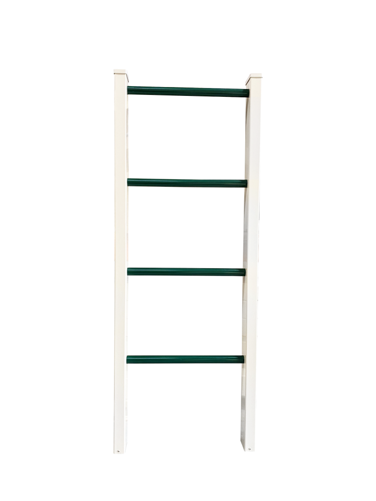Tower-mounted ladder below monkey bars