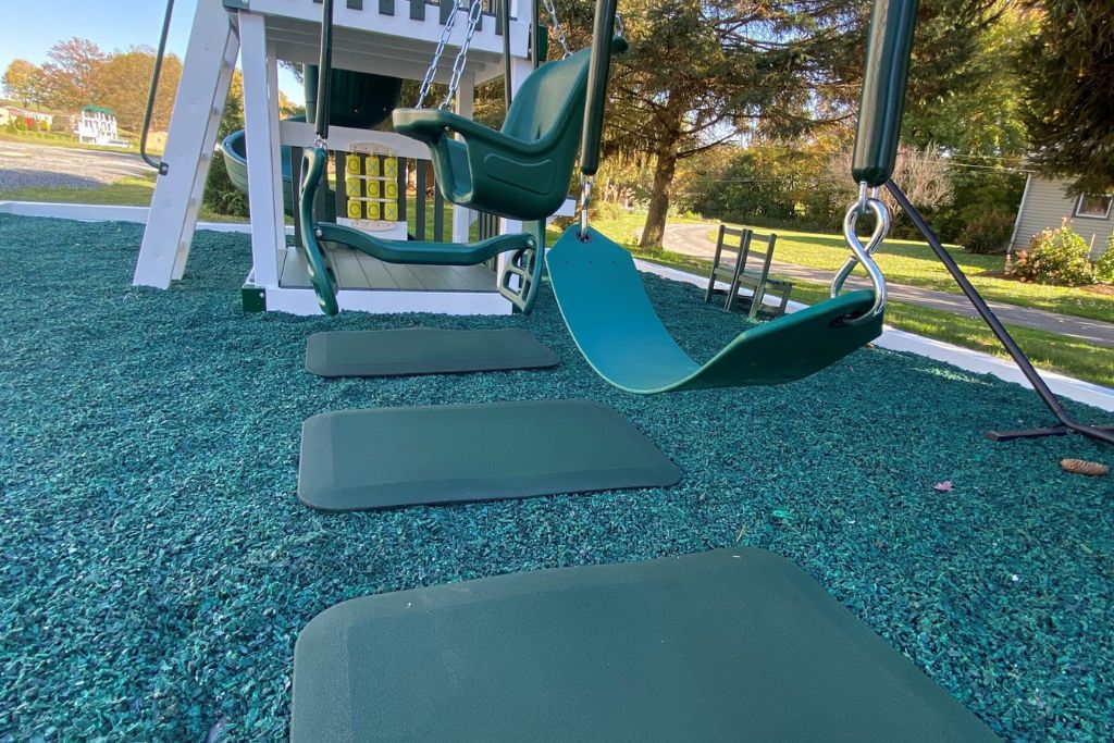 Cushioned pads for playsets